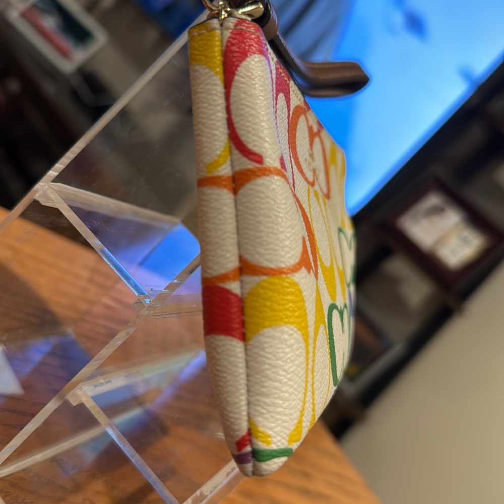 Coach Signature Rainbow Wristlet (Style #3289)(Pride Collection)(EUC) - Picture 8 of 11